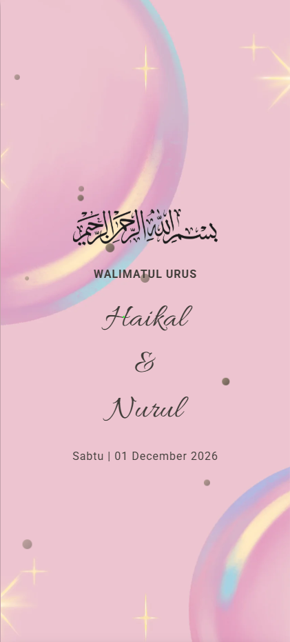 Kiara digital wedding invitation card design
