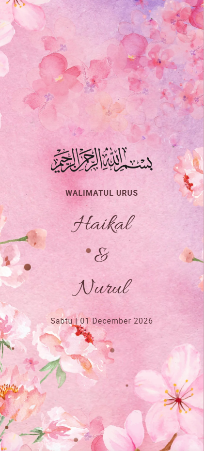 Talina digital wedding invitation card design