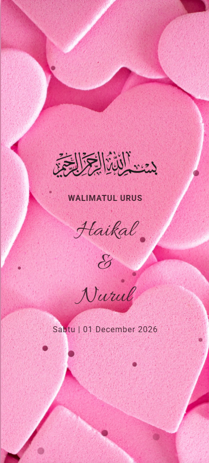 Yara digital wedding invitation card design